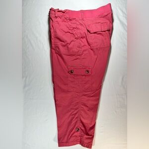 Women’s Lee Pink/Melon Cropped Cargo Pants